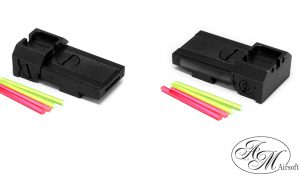 Airsoft Masterpiece Aluminum Rear Sight with Fiber for Hi-CAPA - S Style