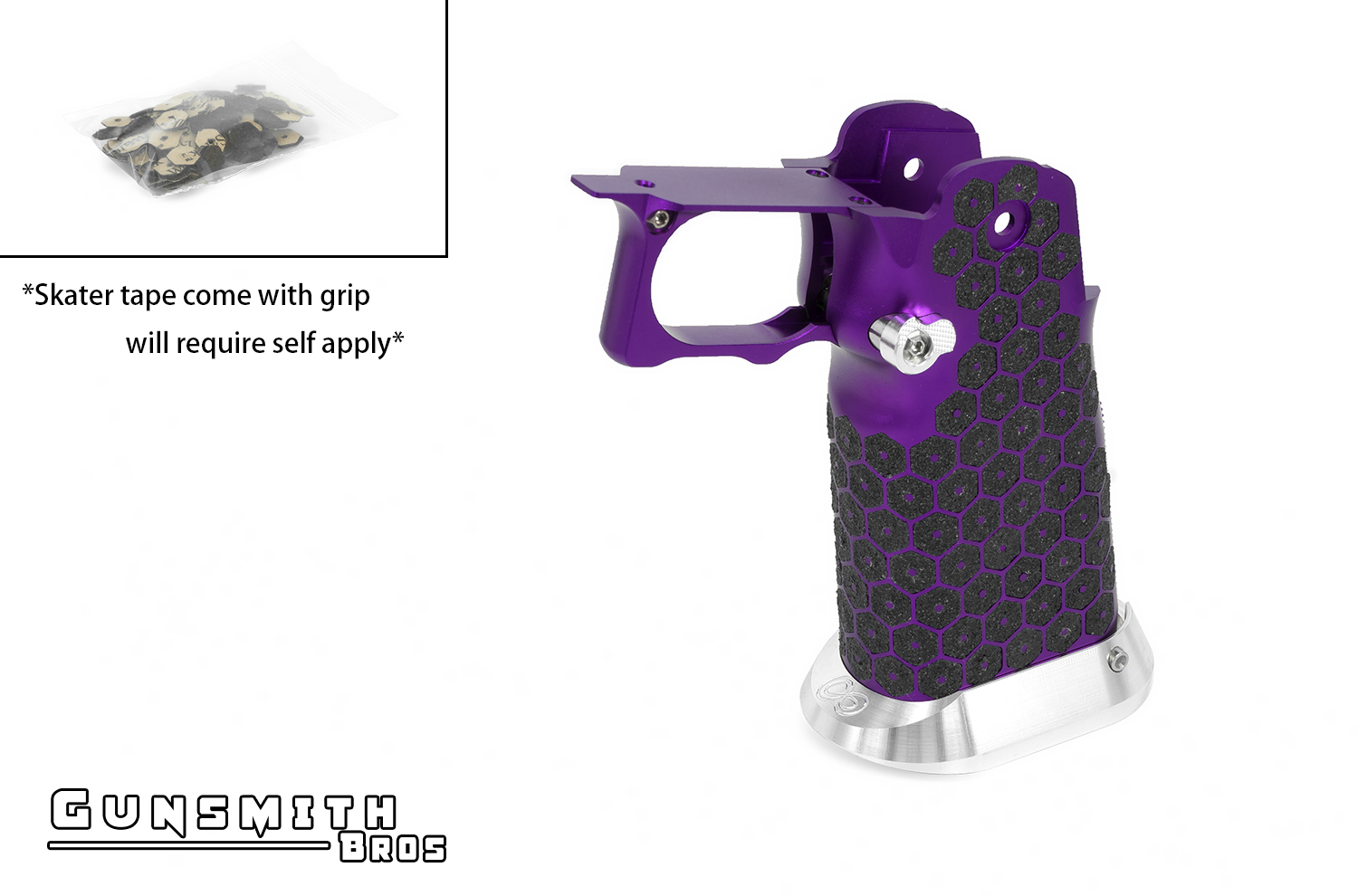 Gunsmith Bros Aluminum Grip for Hi-CAPA (Infinity HEX tape